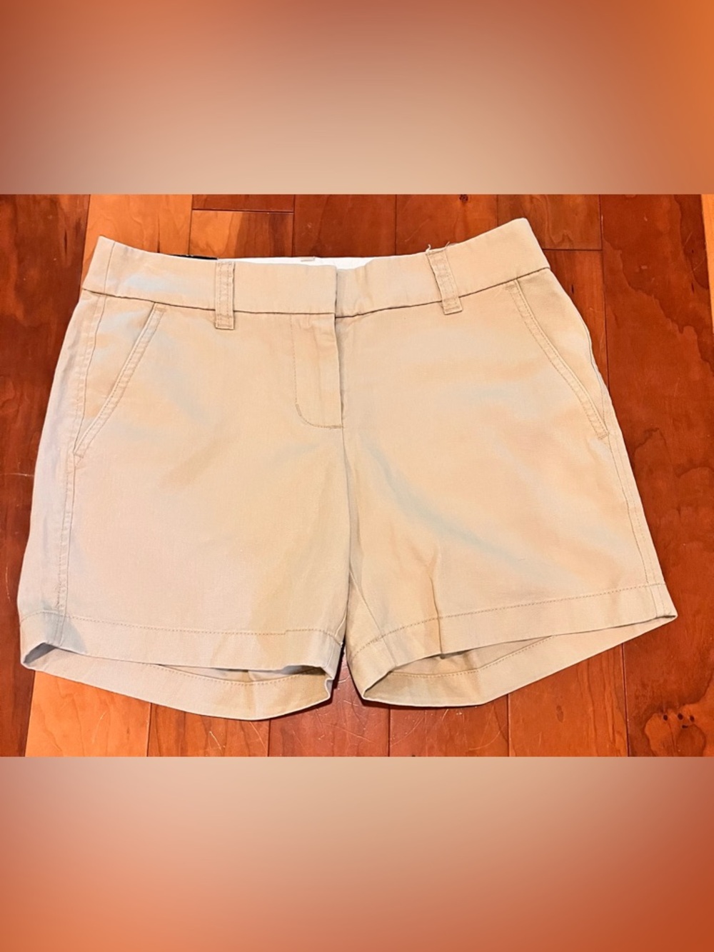 NWT J.Crew Khaki Chino Shorts Size 00 5” inseam Summer Perfect Classic Resort